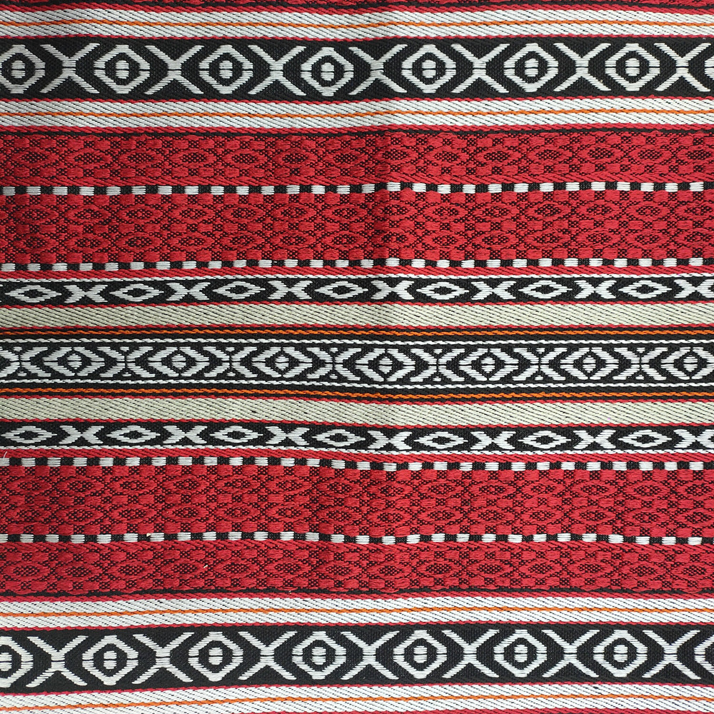 Stripe geometric mönster linne soffa tyg jacquard sadu soffa tyg 