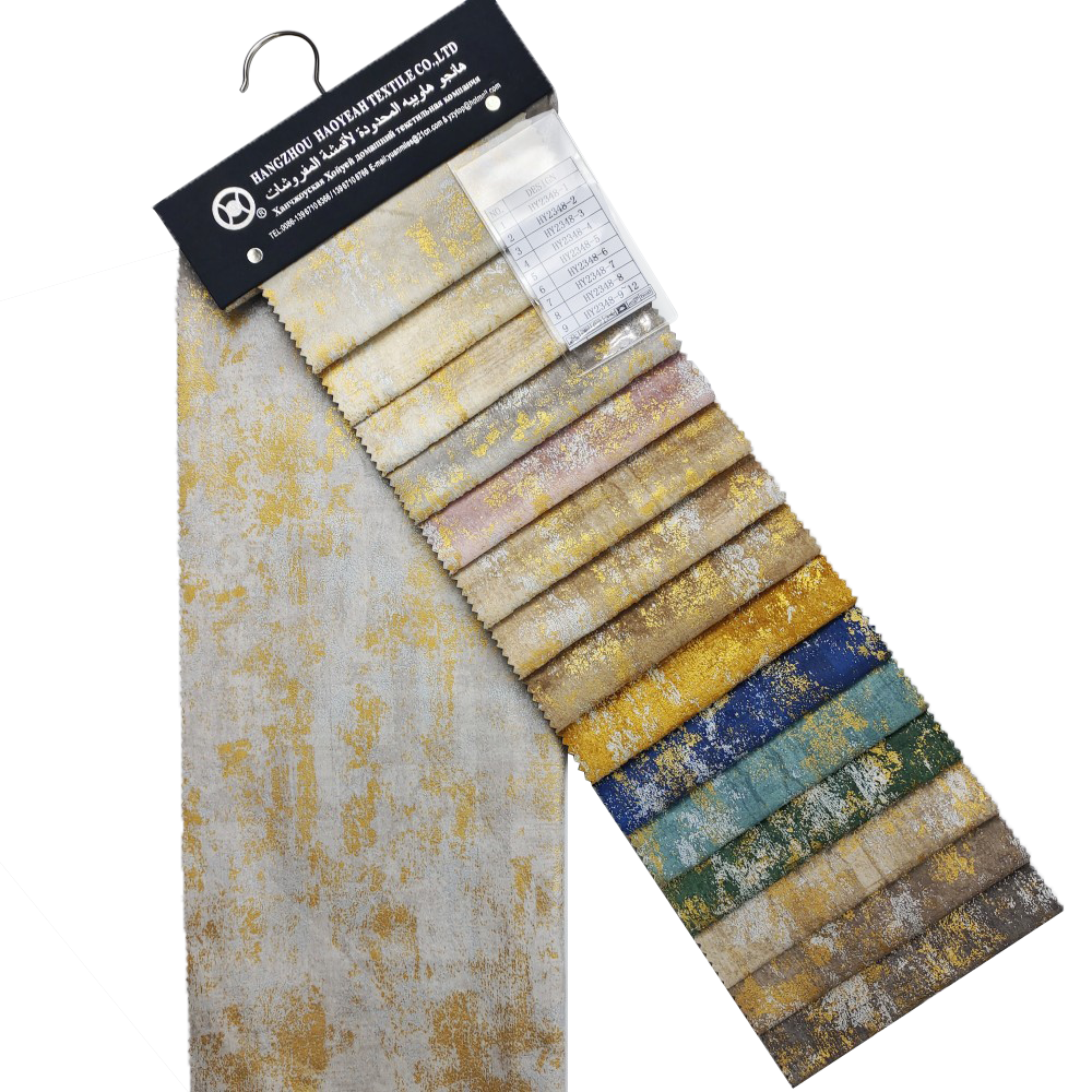 Polyesterfolie Bronzing och trycklim Holland Velvet Soffa Fabric 